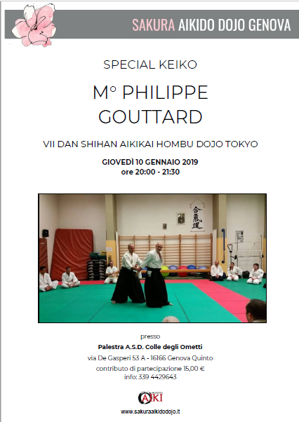 Special Keiko, Philippe Gouttard, Genova, Sakura Aikido